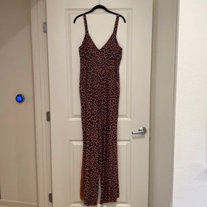 Lovers and friends Leopard jumpsuit size medium